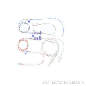 Transductores de presión arterial con dispositivo de descarga de doble función